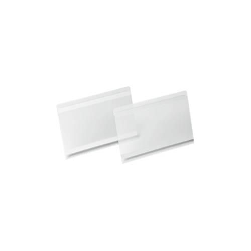 4005546736570 - Etikettentasche Hard Cover A5 quer selbstklebend mit Permanent-Klebestreifen rückstandsfrei ablösbar PET Hartfolie transparent
