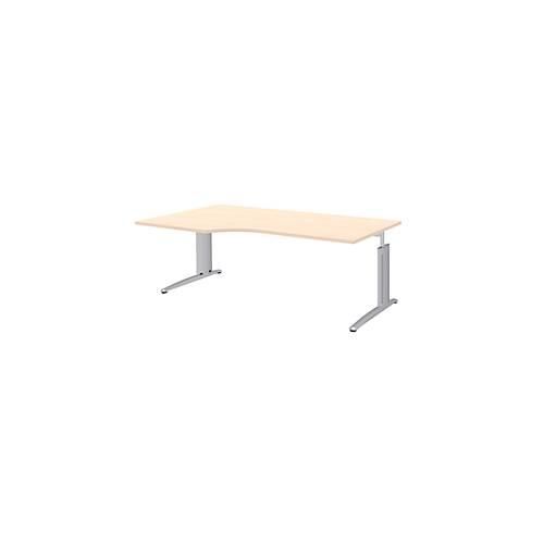 4004479044875 - Winkelschreibtisch BARI 90° Form A Winkel links C-Fuß B 2000 x T 800 mm Ahorn-Dekor 4004479044875 - Winkelschreibtisch BARI 90° Form A Winkel links C-Fuß B 2000 x T 800 mm Ahorn-Dekor