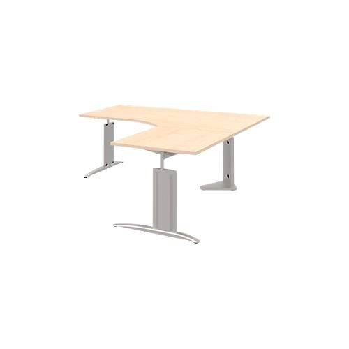 4004479044882 - Winkelschreibtisch BARI 90° Winkel rechts C-Fuß B 1800 x T 800 mm Ahorn-Dekor 4004479044882 - Winkelschreibtisch BARI 90° Winkel rechts C-Fuß B 1800 x T 800 mm Ahorn-Dekor