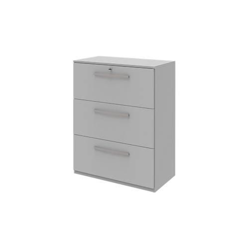 4004479539999 - Hängeregistraturschrank BARI 3 Auszüge Zentralverriegelung B 819 x T 430 x H 1117 mm hellgrau 4004479539999 - Hängeregistraturschrank BARI 3 Auszüge Zentralverriegelung B 819 x T 430 x H 1117 mm hellgrau