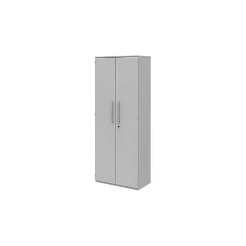 4004479540285 - Aktenschrank BARI 6 OH 5 Böden Schloss B 819 x T 430 x H 2174 mm hellgrau 4004479540285 - Aktenschrank BARI 6 OH 5 Böden Schloss B 819 x T 430 x H 2174 mm hellgrau