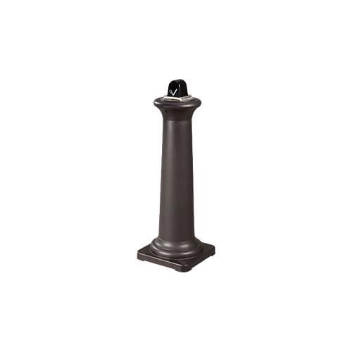 0086876173055 - Standascher Rubbermaid® GroundsKeeper® Tuscan für den Außenbereich Volumen 44 l mit Inneneimer Ø 330 x H 974 mm Edelstahl & Kunststoff schwarz
