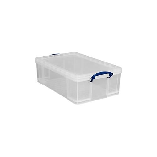 5060024800517 - Transportbox Really Useful Box Volumen 50 l L 710 x B 440 x H 230 mm stapelbar mit Deckel & Klappgriffen Recycling-PP transparent 5060024800517 - Transportbox Really Useful Box Volumen 50 l L 710 x B 440 x H 230 mm stapelbar mit Deckel & Klappgriffen Recycling-PP transparent