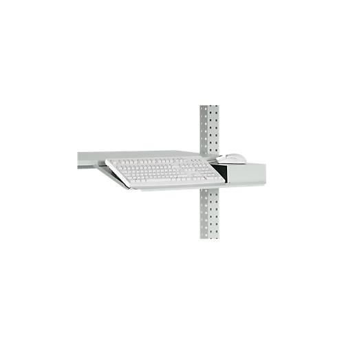 4045916000641 - ZB35507035 Tastaturträger mit Mousefläche zur Befestigung an Ablage-Konsole und Gerätebrücke RAL7035 lichtgrau 4045916000641 - ZB35507035 Tastaturträger mit Mousefläche zur Befestigung an Ablage-Konsole und Gerätebrücke RAL7035 lichtgrau