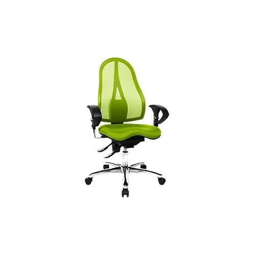 4014296086422 - Bürostuhl SITNESS 15 Permanentkontakt mit Armlehnen Netzrücken Fitness-Orthositz grün 4014296086422 - Bürostuhl SITNESS 15 Permanentkontakt mit Armlehnen Netzrücken Fitness-Orthositz grün