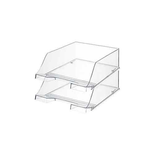 4012473104648 - Ablagekorb XXL Kunststoff 2 Stück glasklar