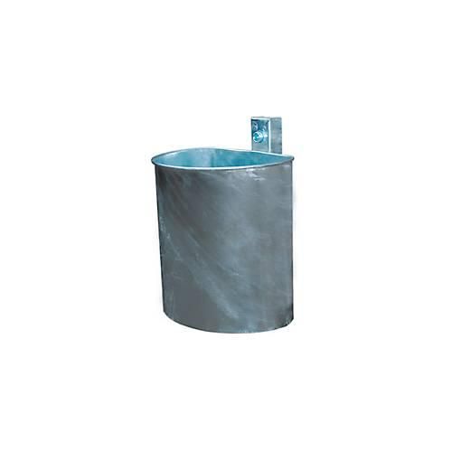 4040136757306 - RENNER Abfallbehälter 20 l ungelocht Ø 330 230 mm Höhe 340 mm feuerverzinkt nicht pulverbeschichtet 4040136757306 - RENNER Abfallbehälter 20 l ungelocht Ø 330 230 mm Höhe 340 mm feuerverzinkt nicht pulverbeschichtet