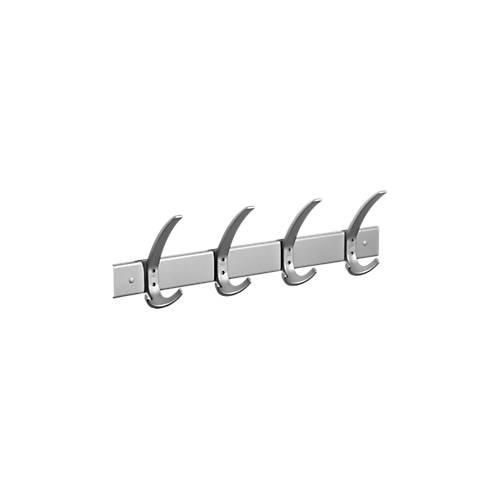 4044917415621 - Garderobenleiste 520 mm breit 4 x 3fach-Haken 4044917415621 - Garderobenleiste 520 mm breit 4 x 3fach-Haken
