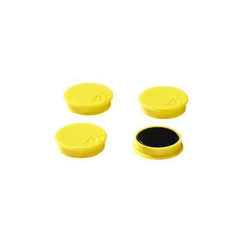4251898823127 - Haftmagnete Ø 40 mm Haftkraft ca 1200 g 4 Stück gelb