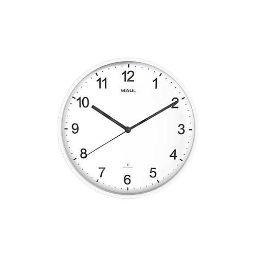 4002390091497 - Funk Wanduhr MAULsprint rund für Innenräume arabische Zahlen Minuten & Stundeneinheiten ∅ 305 mm Kunststoff & Mineralglas weiß-weiß-schwarz inkl Batterie 4002390091497 - Funk Wanduhr MAULsprint rund für Innenräume arabische Zahlen Minuten & Stundeneinheiten ∅ 305 mm Kunststoff & Mineralglas weiß-weiß-schwarz inkl Batterie