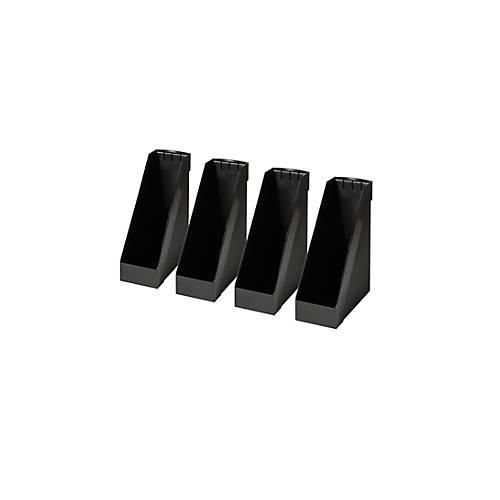 4012086076820 - HELIT Stehsammler extra breit Polystyrol 4 Stück schwarz 4012086076820 - HELIT Stehsammler extra breit Polystyrol 4 Stück schwarz