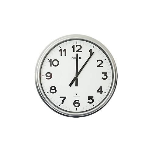 4002390091534 - Funk Wanduhr MAULride rund extragroß für Innenräume arabische Zahlen Minuten & Stundeneinheiten ∅ 610 mm Kunststoff & Mineralglas silber-weiß-schwarz inkl Batterie 4002390091534 - Funk Wanduhr MAULride rund extragroß für Innenräume arabische Zahlen Minuten & Stundeneinheiten ∅ 610 mm Kunststoff & Mineralglas silber-weiß-schwarz inkl Batterie