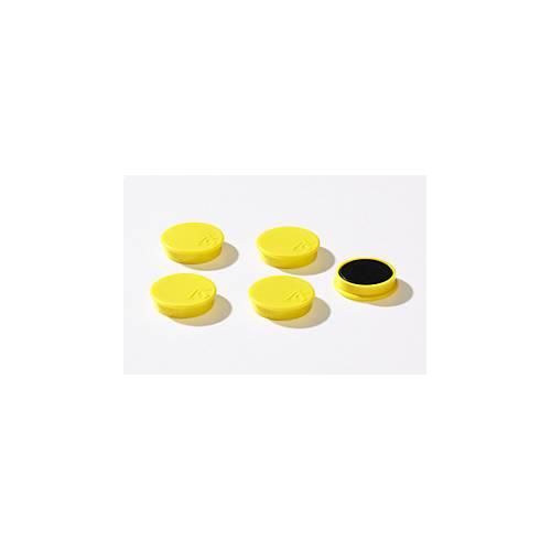 4251898823073 - Haftmagnete Ø 30 mm Haftkraft ca 700 g 5 Stück gelb