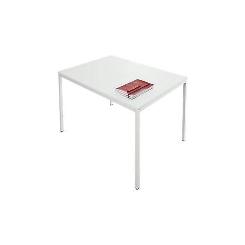 4251898823325 - Pure Stahlrohrtisch Rechteck Quadratrohrfuß B 1200 x T 800 x H 720 mm lichtgrau lichtgrau