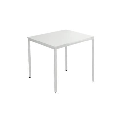 4251898823240 - Pure Stahlrohrtisch Quadrat Quadratrohrfuß B 800 x T 800 x H 720 mm lichtgrau lichtgrau 4251898823240 - Pure Stahlrohrtisch Quadrat Quadratrohrfuß B 800 x T 800 x H 720 mm lichtgrau lichtgrau