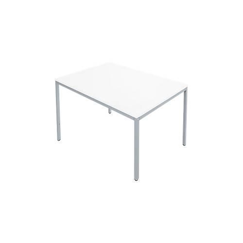 4251898823356 - Pure Stahlrohrtisch Rechteck Quadratrohrfuß B 1200 x T 800 x H 720 mm weiß weißaluminium 4251898823356 - Pure Stahlrohrtisch Rechteck Quadratrohrfuß B 1200 x T 800 x H 720 mm weiß weißaluminium