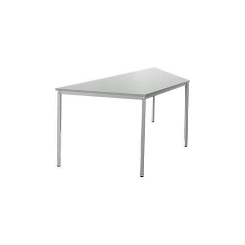 4251898823523 - Pure Stahlrohrtisch Trapez Quadratrohrfuß B 1600 x T 800 x H 720 mm lichtgrau lichtgrau