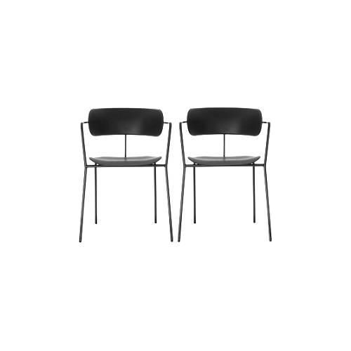 3660141233155 - Stuhl BISTRO stapelbar bis zu 4 Stück B 535 x T 545 x H 760 mm Stahlrohr & Polypropylen schwarz 2 Stück 3660141233155 - Stuhl BISTRO stapelbar bis zu 4 Stück B 535 x T 545 x H 760 mm Stahlrohr & Polypropylen schwarz 2 Stück