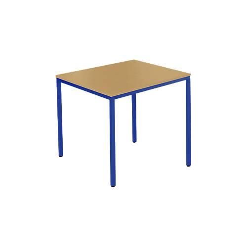 4251898823936 - Pure Stahlrohrtisch Quadrat Quadratrohrfuß B 800 x T 800 x H 720 mm Buche enzianblau 4251898823936 - Pure Stahlrohrtisch Quadrat Quadratrohrfuß B 800 x T 800 x H 720 mm Buche enzianblau