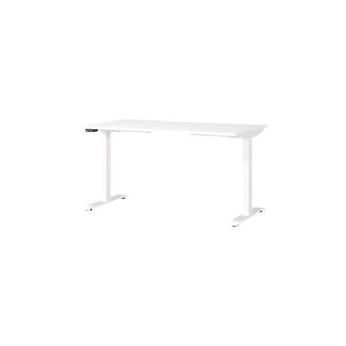 4005949790506 - Sitz-Steh-Schreibtisch JET 7905-84 elektrisch höhenverstellbar 72-120cm (H) 140cmx80cm (BxT) rechteckig weiß Weiß 40059497 4005949790506 - Sitz-Steh-Schreibtisch JET 7905-84 elektrisch höhenverstellbar 72-120cm (H) 140cmx80cm (BxT) rechteckig weiß Weiß 40059497
