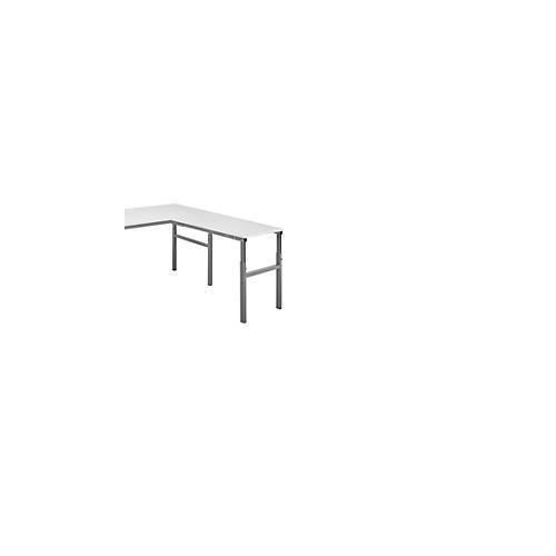 6416763042036 - Arbeitstisch manuell höhenverstellbar 650 bis 900 mm Winkelanbautisch BxT 1000 x 500 mm 6416763042036 - Arbeitstisch manuell höhenverstellbar 650 bis 900 mm Winkelanbautisch BxT 1000 x 500 mm
