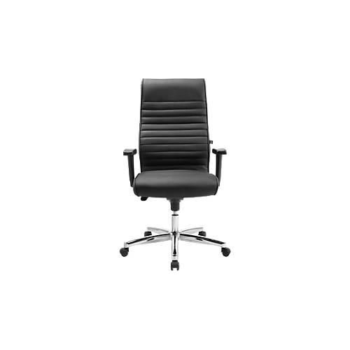 4014296868325 - Chefsessel PRIME TIME 100 stufenlos sitzhöhenverstellbar mit Armlehnen Synchronmechanik Leder schwarz