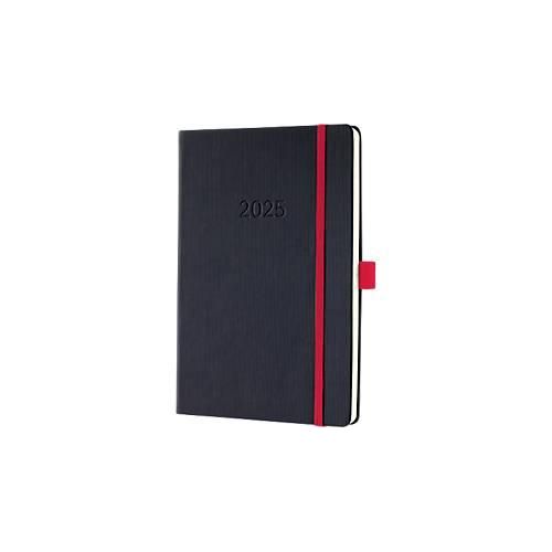 4004360780769 - Wochenkalender Conceptum 2025 192 Seiten DIN A5 kariert Softwave-Oberfläche Gummibandverschluss DE EN FR NL schwarz-rot 4004360780769 - Wochenkalender Conceptum 2025 192 Seiten DIN A5 kariert Softwave-Oberfläche Gummibandverschluss DE EN FR NL schwarz-rot