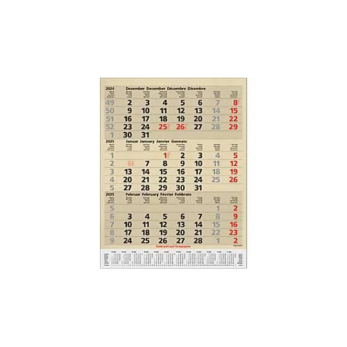 9783731880646 - 3-Monatsplaner Comfort Edition Natur Wandkalender 2025 D E F I aus Graspapier 300 x 390 mm 9783731880646 - 3-Monatsplaner Comfort Edition Natur Wandkalender 2025 D E F I aus Graspapier 300 x 390 mm