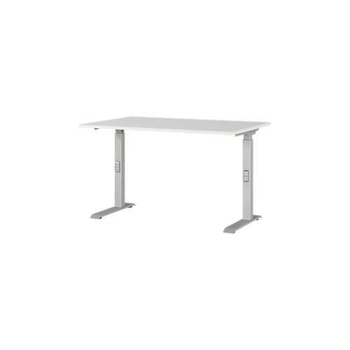 4005949791930 - Schreibtisch DOWNEY 7910-583 manuell höhenverstellbar 68-91cm (H) 120x80cm (BxT) rechteckig lichtgrau silber 400594979193 4005949791930 - Schreibtisch DOWNEY 7910-583 manuell höhenverstellbar 68-91cm (H) 120x80cm (BxT) rechteckig lichtgrau silber 400594979193