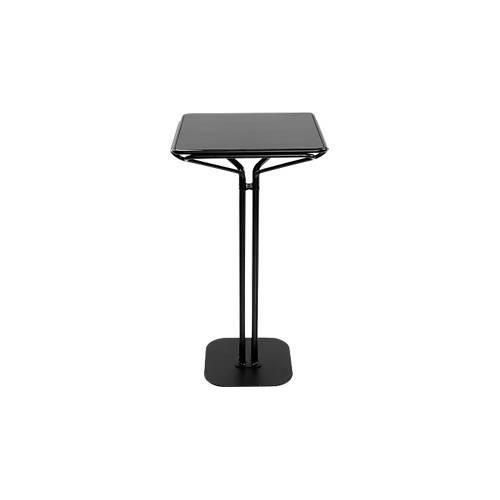 3660141959574 - Meet by Paperflow Stehtisch Bistro Stahlgestell mit MDF-Platte mit Standfuß B 600 x T 600 x H 1100 mm schwarz 3660141959574 - Meet by Paperflow Stehtisch Bistro Stahlgestell mit MDF-Platte mit Standfuß B 600 x T 600 x H 1100 mm schwarz