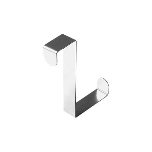 4027521531079 - Türgarderobenhaken zum Einhängen an Türen mit Falzstärke 20 & 40 mm B 76 x T 60 x H 12 mm rostfreier Edelstahl silber 6 Stück 4027521531079 - Türgarderobenhaken zum Einhängen an Türen mit Falzstärke 20 & 40 mm B 76 x T 60 x H 12 mm rostfreier Edelstahl silber 6 Stück