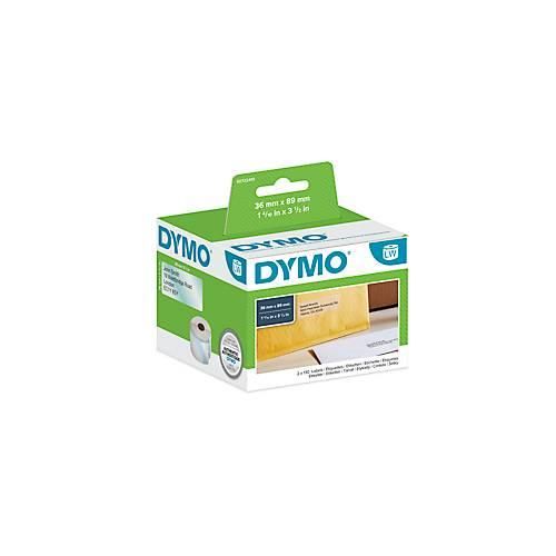 5411313990134 - DYMO Original LabelWriter Adressetiketten | 36 mm x 89 mm | schwarz auf transparent | 2 Rollen mit je 130 leicht ablösbaren Etiketten (260 Etiketten) | für LabelWriter Etikettendrucker 5411313990134 - DYMO Original LabelWriter Adressetiketten | 36 mm x 89 mm | schwarz auf transparent | 2 Rollen mit je 130 leicht ablösbaren Etiketten (260 Etiketten) | für LabelWriter Etikettendrucker