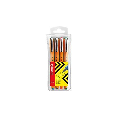 4006381197854 - STABILO worker®+ Tintenroller orange 05 mm Schreibfarbe farbsortiert 4 St 4006381197854 - STABILO worker®+ Tintenroller orange 05 mm Schreibfarbe farbsortiert 4 St