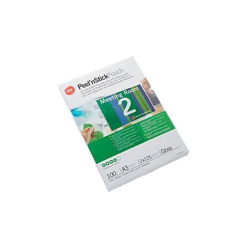 0033816067325 - 3747236 Peel`nStick A3 Laminierfolien selbstklebend 2 x 125 mic glänzend 0033816067325 100 Stück 0033816067325 - 3747236 Peel`nStick A3 Laminierfolien selbstklebend 2 x 125 mic glänzend 0033816067325 100 Stück