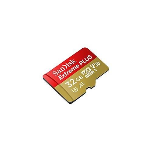 0619659155353 - SanDisk Extreme PLUS - Flash-Speicherkarte (microSDHC SD-Adapter inbegriffen) - 32 GB - A1 Video Class V30 UHS-I U3 - microSDHC UHS-I 0619659155353 - SanDisk Extreme PLUS - Flash-Speicherkarte (microSDHC SD-Adapter inbegriffen) - 32 GB - A1 Video Class V30 UHS-I U3 - microSDHC UHS-I