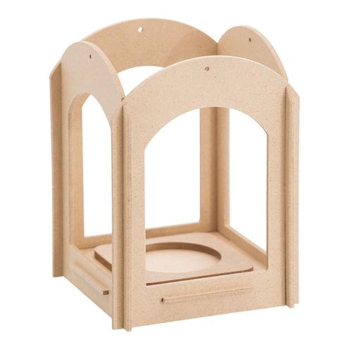 4058896286660 - Laterne aus MDF 12 x 12 x 16 cm