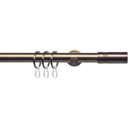 4016318374920 - Gardinenstange CELZYLIN01SG1L Gr 3 braun (bronzefarben) L200cm Ø25mm Metall Gardinenstangen 1-läufig im Fixmaß Ø 25 mm 4016318374920 - Gardinenstange CELZYLIN01SG1L Gr 3 braun (bronzefarben) L200cm Ø25mm Metall Gardinenstangen 1-läufig im Fixmaß Ø 25 mm