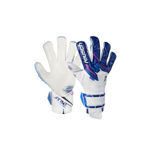 4060485566893 - Torwarthandschuhe REUSCH Attrakt REGRIP Evolution Damen Gr 75 pink (pink blau) 39% Polyester 5% Polyamid 6% Polyurethan 50% Elastodien mehrfarbig Handschuhe mit Evolution Cut