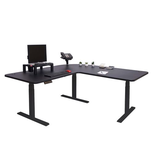 4057651434162 - Eck-Schreibtisch MCW-D40 Bürotisch Computertisch elektrisch höhenverstellbar 178x178cm 84kg MVG ~ schwarz schwarz 4057651434162 - Eck-Schreibtisch MCW-D40 Bürotisch Computertisch elektrisch höhenverstellbar 178x178cm 84kg MVG ~ schwarz schwarz