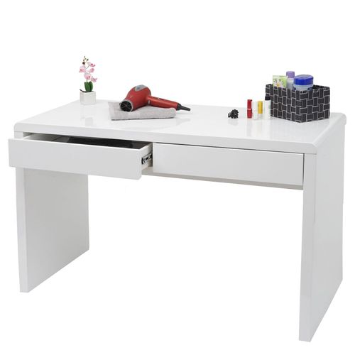4057651369433 - Schminktisch MCW-G51 Frisiertisch Frisierkommode Kosmetiktisch Hochglanz Weiß ~ 120x60cm
