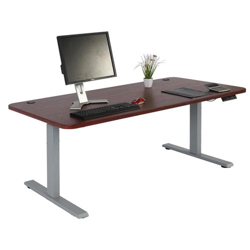 4057651511238 - Schreibtisch MCW-D40 Computertisch elektrisch höhenverstellbar 160x80cm 53kg MVG ~ Kirsch-Dekor grau 4057651511238 - Schreibtisch MCW-D40 Computertisch elektrisch höhenverstellbar 160x80cm 53kg MVG ~ Kirsch-Dekor grau