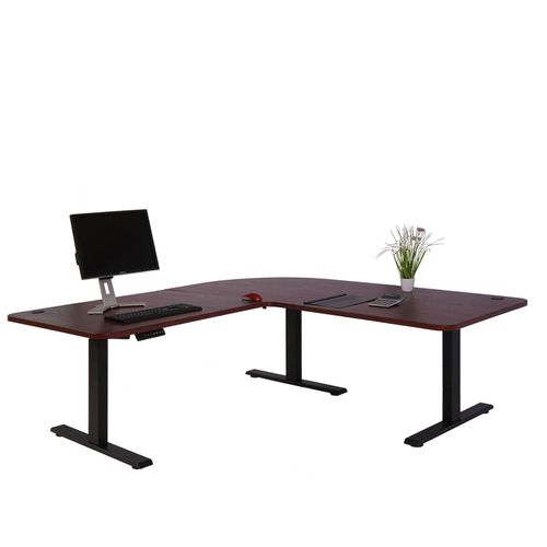 4057651487328 - Eck-Schreibtisch MCW-D40 Computertisch elektrisch höhenverstellbar 178x178cm 84kg MVG ~ Kirsch-Dekor schwarz 4057651487328 - Eck-Schreibtisch MCW-D40 Computertisch elektrisch höhenverstellbar 178x178cm 84kg MVG ~ Kirsch-Dekor schwarz