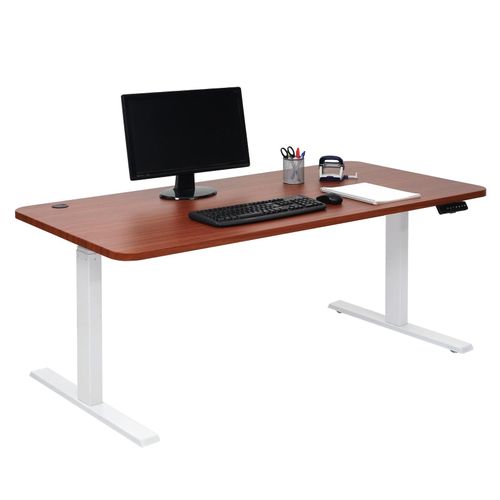 4057651434391 - Schreibtisch MCW-D40 Computertisch elektrisch höhenverstellbar 160x80cm 53kg MVG ~ natur weiß 4057651434391 - Schreibtisch MCW-D40 Computertisch elektrisch höhenverstellbar 160x80cm 53kg MVG ~ natur weiß