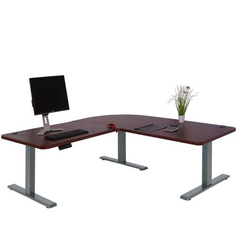 4057651509617 - Eck-Schreibtisch MCW-D40 Computertisch elektrisch höhenverstellbar 178x178cm 84kg MVG ~ Kirsch-Dekor anthrazit-grau 4057651509617 - Eck-Schreibtisch MCW-D40 Computertisch elektrisch höhenverstellbar 178x178cm 84kg MVG ~ Kirsch-Dekor anthrazit-grau