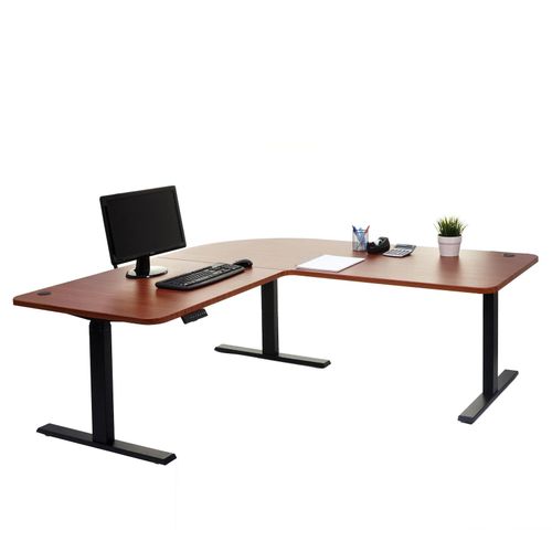 4057651256627 - Eck-Schreibtisch MCW-D40 Bürotisch Computertisch elektrisch höhenverstellbar 178x178cm 84kg MVG ~ natur schwarz 4057651256627 - Eck-Schreibtisch MCW-D40 Bürotisch Computertisch elektrisch höhenverstellbar 178x178cm 84kg MVG ~ natur schwarz