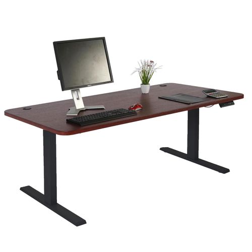 4057651511269 - Schreibtisch MCW-D40 Computertisch elektrisch höhenverstellbar 160x80cm 53kg MVG ~ Kirsch-Dekor schwarz 4057651511269 - Schreibtisch MCW-D40 Computertisch elektrisch höhenverstellbar 160x80cm 53kg MVG ~ Kirsch-Dekor schwarz