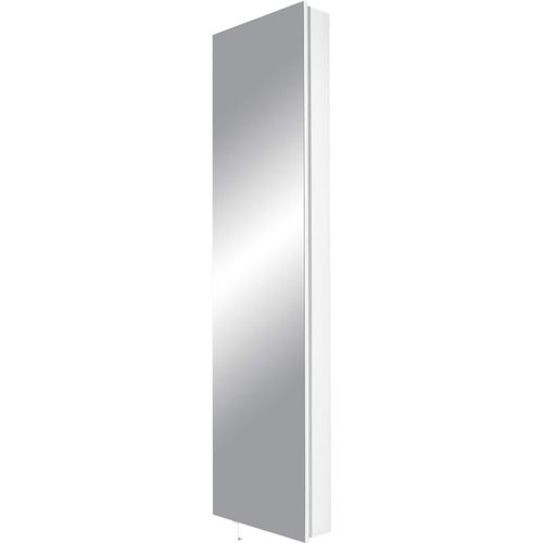 4005949118997 - Schuhschrank GERMANIA 1189 Schränke Gr B H T 50 cm x 195 cm x 14 cm weiß Schuhschrank Schuhschränke Schränke Drehschrank mit Spiegel