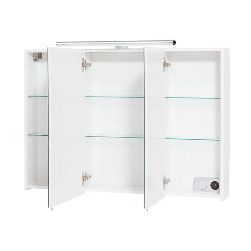 4027181081570 - - Spiegelschrank »Runa SPS Irene 10001« - 100x16x75cm - weiß - Holz Metall Glas 4027181081570 - - Spiegelschrank »Runa SPS Irene 10001« - 100x16x75cm - weiß - Holz Metall Glas