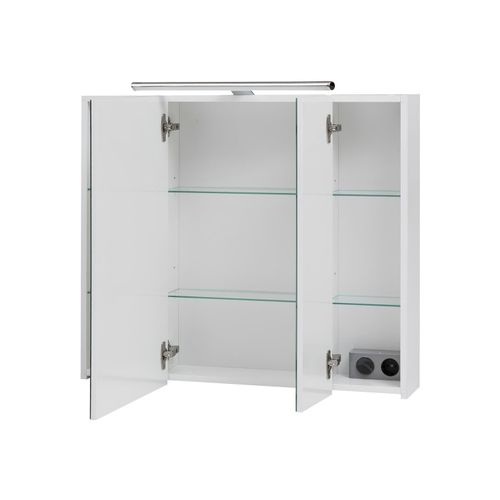 4027181081594 - - Spiegelschrank »Runa SPS Irene 8001« - 80x16x75cm - weiß - Holz Metall Glas 4027181081594 - - Spiegelschrank »Runa SPS Irene 8001« - 80x16x75cm - weiß - Holz Metall Glas