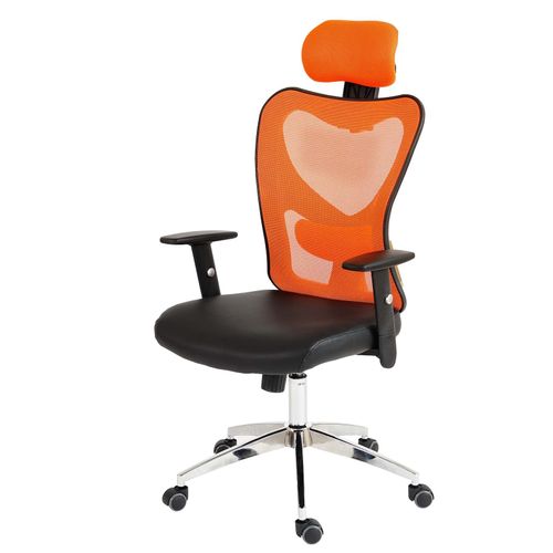 4052826174638 - Profi-Bürostuhl Pamplona Chefsessel Drehstuhl Schreibtischstuhl Kunstleder ~ orange 4052826174638 - Profi-Bürostuhl Pamplona Chefsessel Drehstuhl Schreibtischstuhl Kunstleder ~ orange